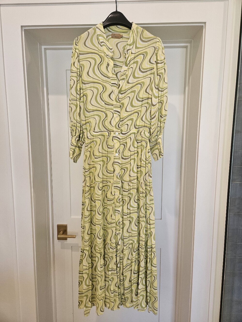 Skemo Button Front Maxi Dress